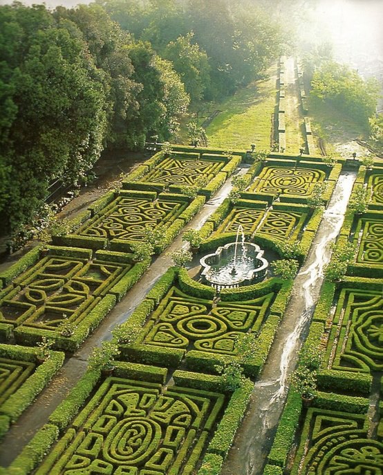 Maze Gardens at Ruspoli Castle, Lazio, Italy