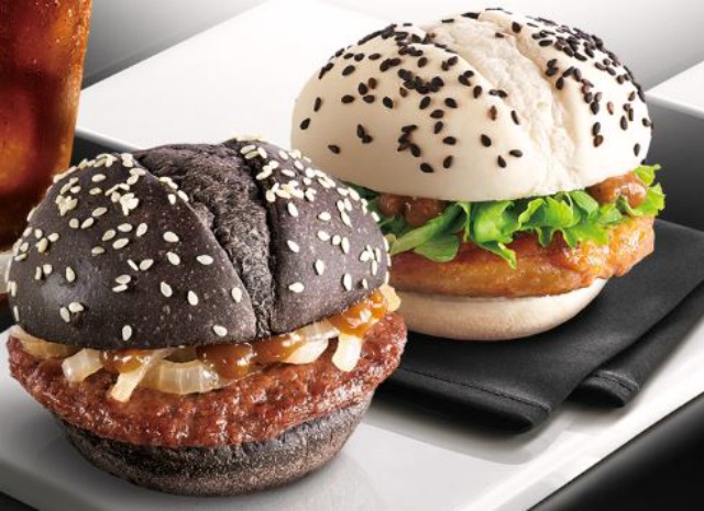 McDonald's Black & White Burgers in Taiwan