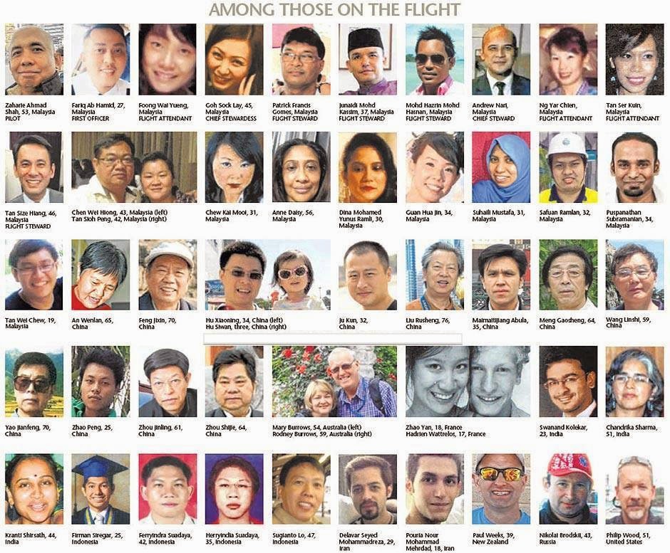 These Are The Faces Of The Passengers And Crew On The Missing Flight
