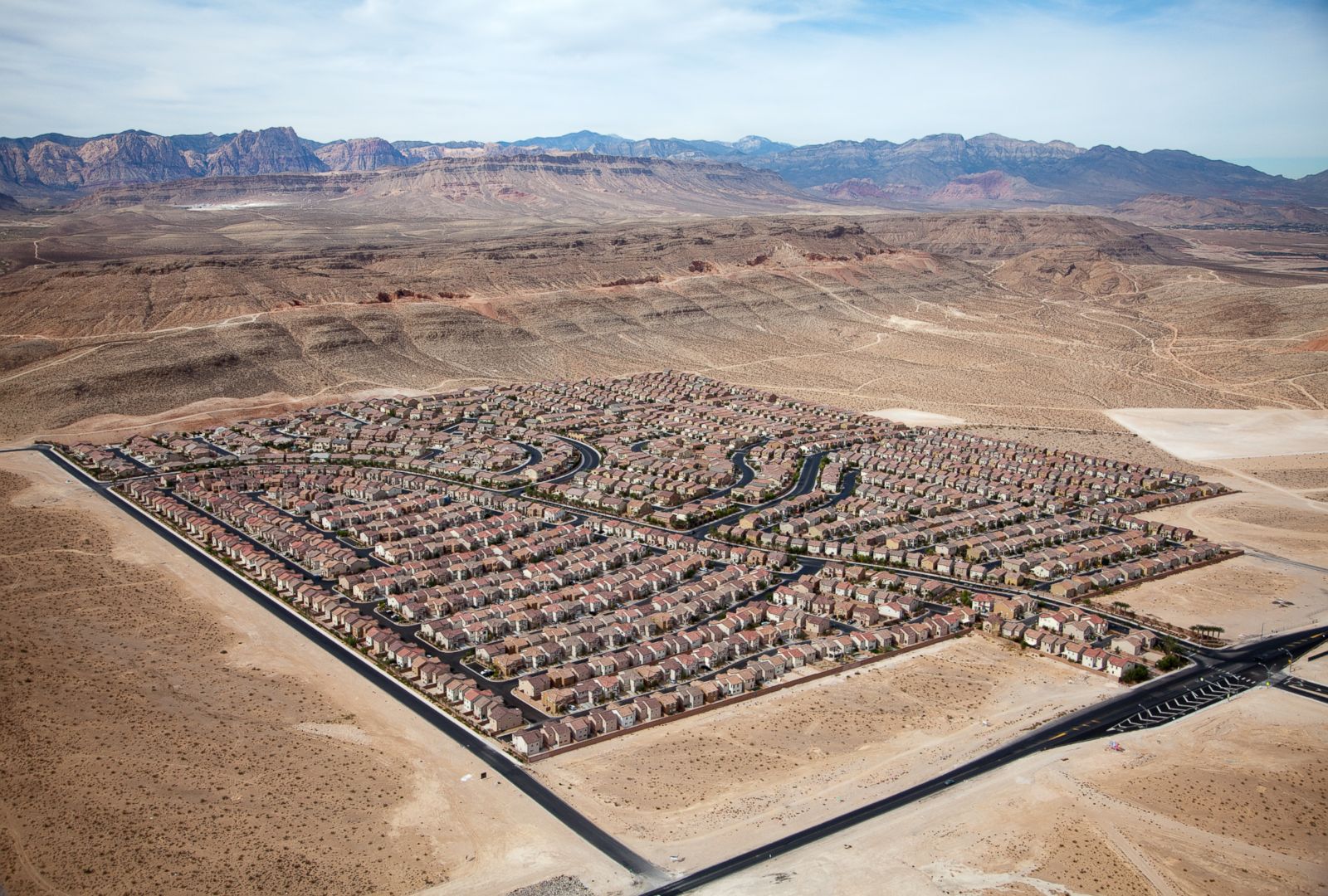 Desert Housing Block in Las Vegas, Nevada