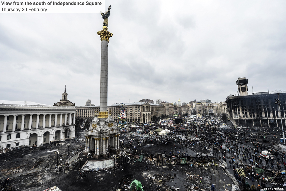 Kiev's Independence Square in Ukraine 3