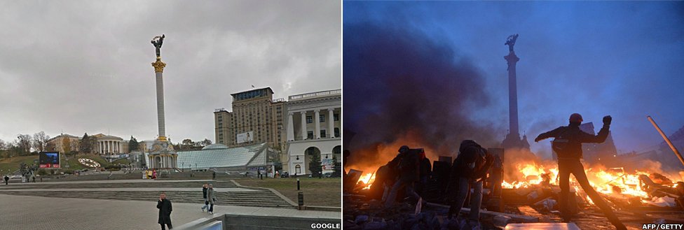 Kiev's Independence Square in Ukraine 4