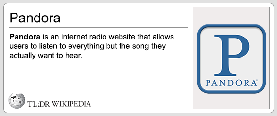 Pandora Wikipedia