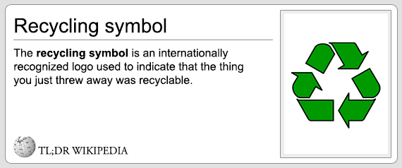 Recycling Symbol Wikipedia