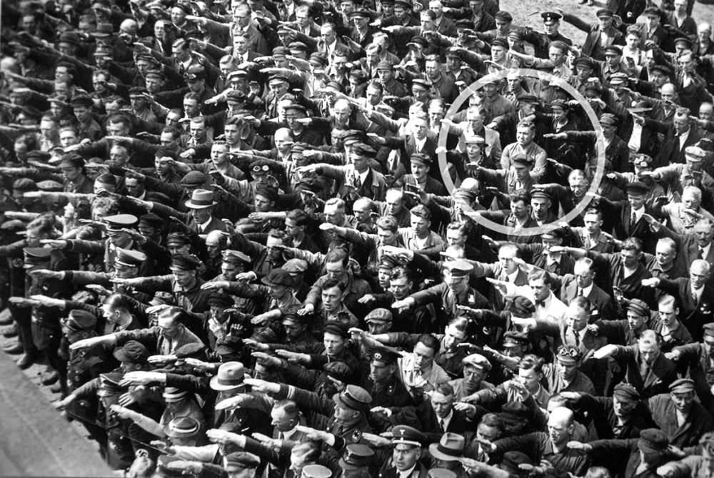 August Landmesser, The Man Who Refused To Salute Hitler.