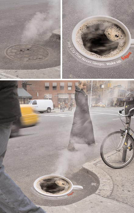 steaming-coffee-cup-sticker-placed-over-manhole-with-steam-coming-out-of-it