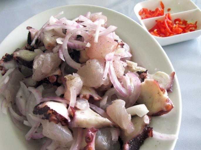 Ceviche from Chez Wong in Lima Peru