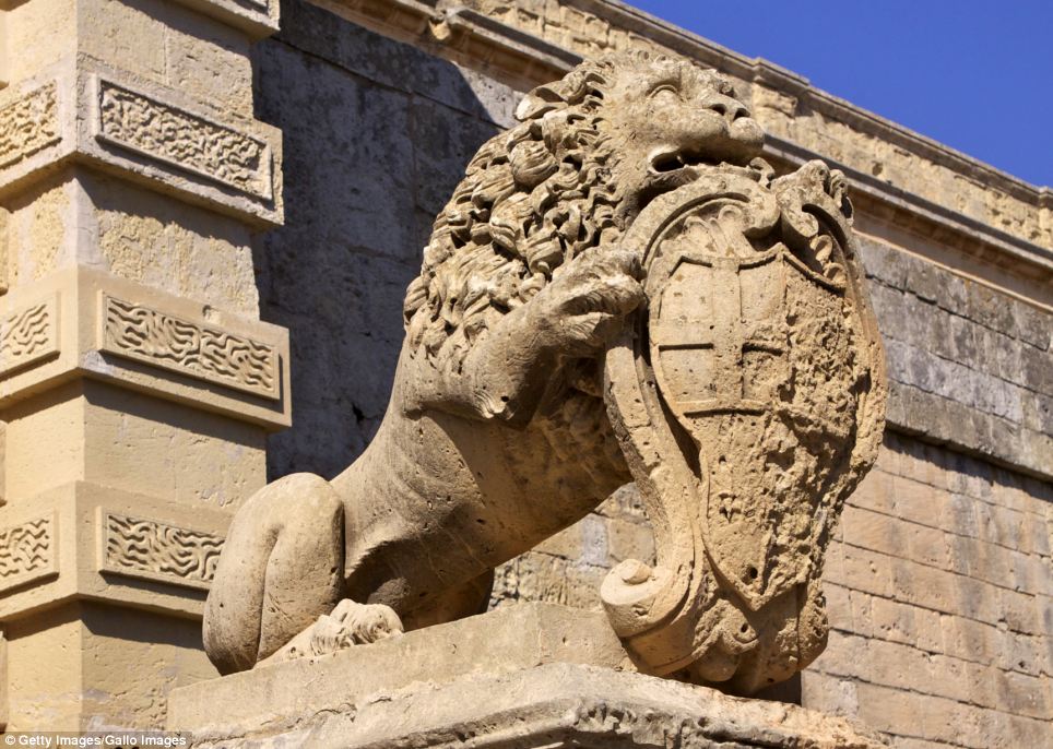 Game of Thrones Filming Location - The Mdina city gate, a historical monument in the Western Province in Malta