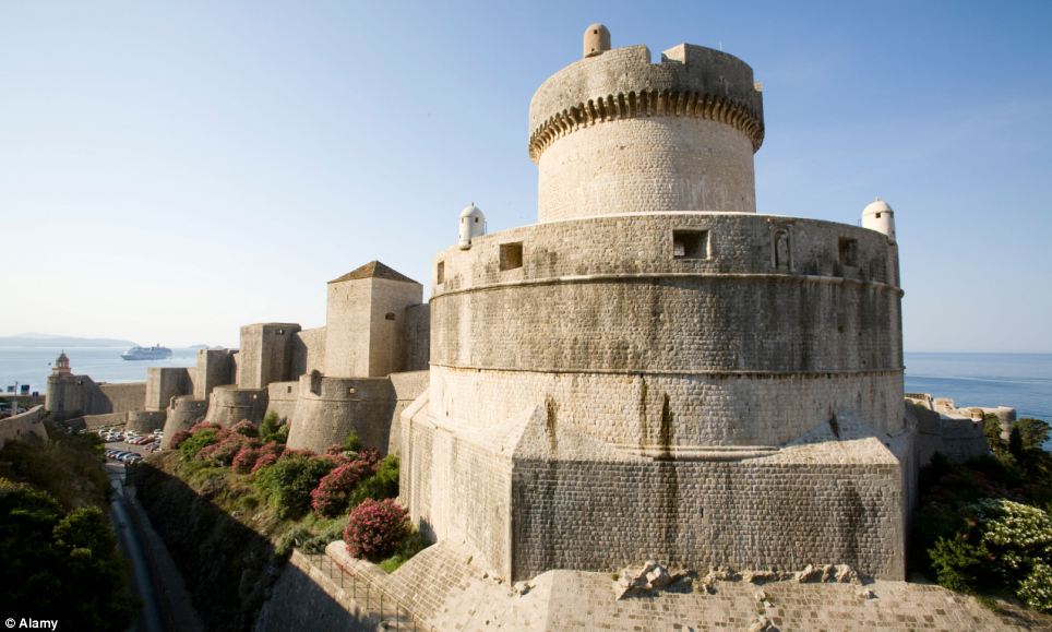 Game of Thrones Filming Location - The Minceta Tower and fortification, a UNESCO World Heritage site on the Dalmatian Coast in Dubrovnik