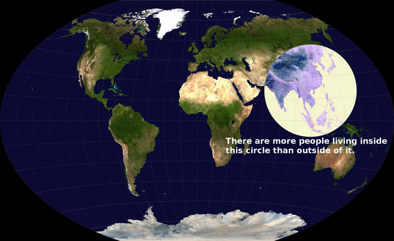 More People Live Inside This Circle Than Outside Of It