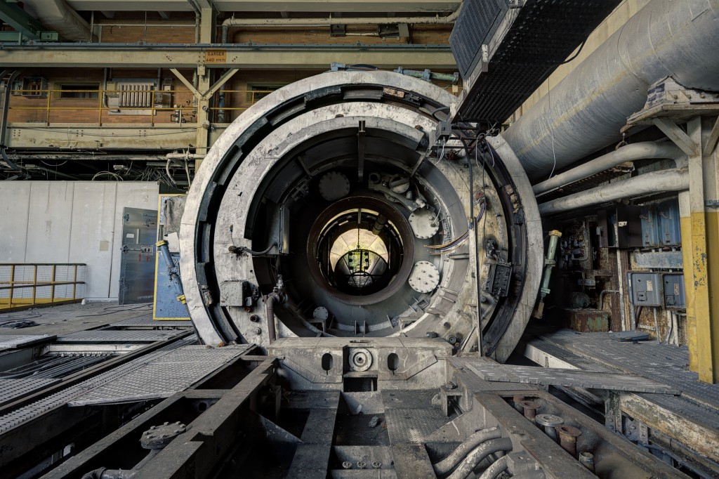 This testing cell in New Jersey would have once tested jet engines but now it is derelict