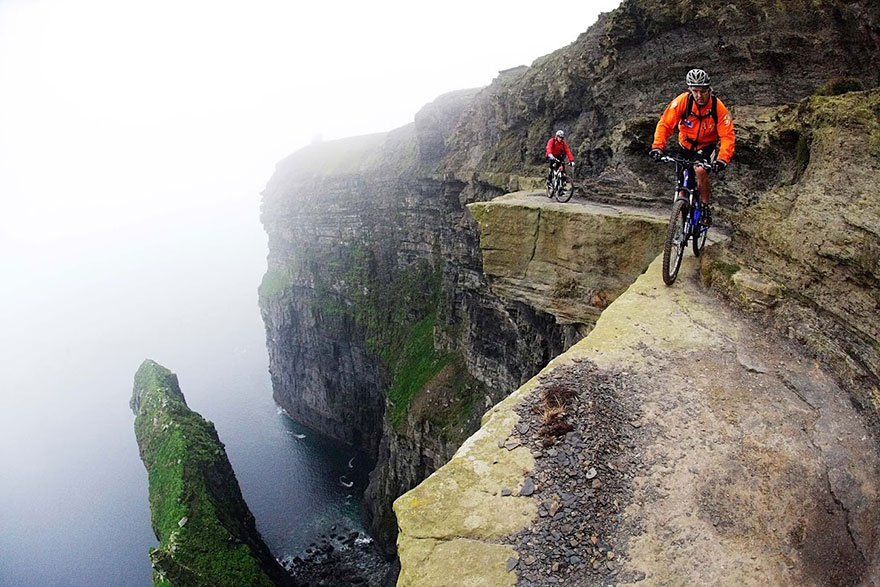 Bike Trail On The Cliffs Of Moher
