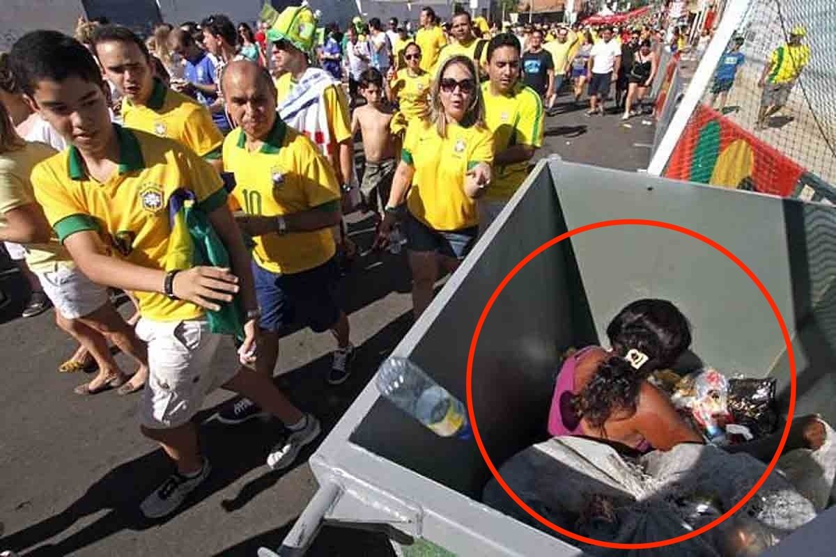 Brazilians Going To Football Match