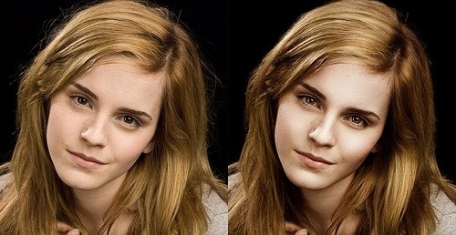 Emma Watson Before & After Photoshop
