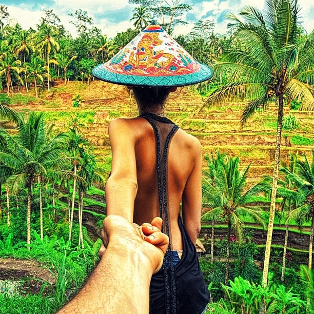 Travel to the Rice Fields in Bali