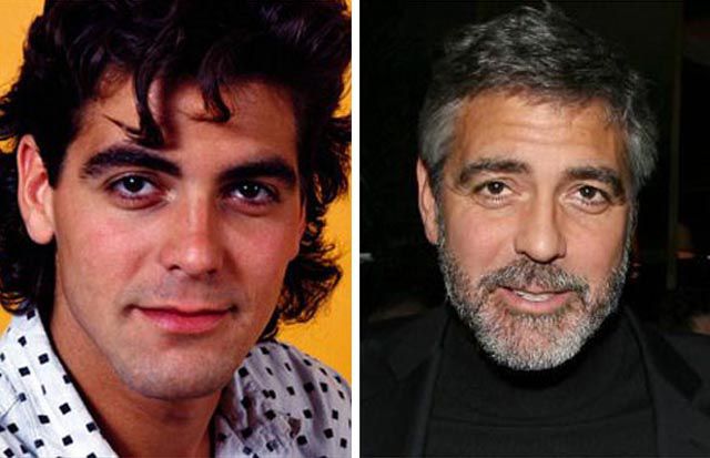 46 Eye-Opening Photos Of Celebrities Then And Now - George Clooney Then ...