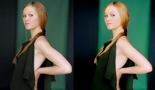 Julia Stiles Before & After Photoshop
