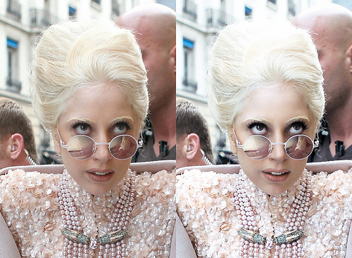 Lady Gaga Before & After Photoshop