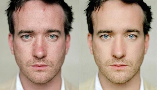 Matthew Macfayden Before & After Photoshop