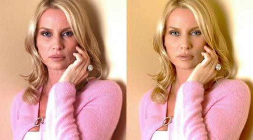 Nicolette Sheridan Before & After Photoshop
