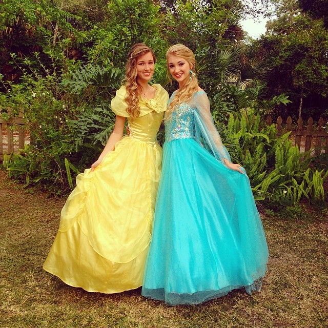 Princess Belle and Queen Elsa