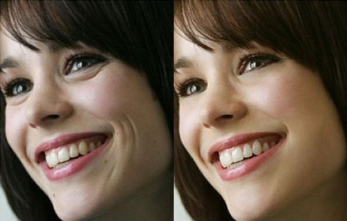 Rachel McAdams Before & After Photoshop