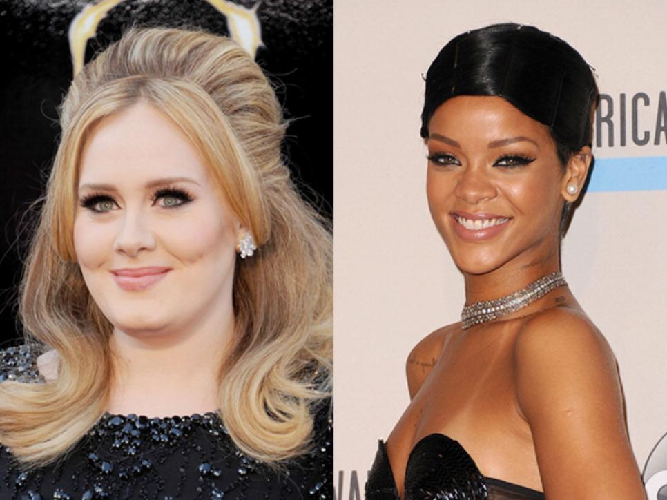 Adele and Rihanna