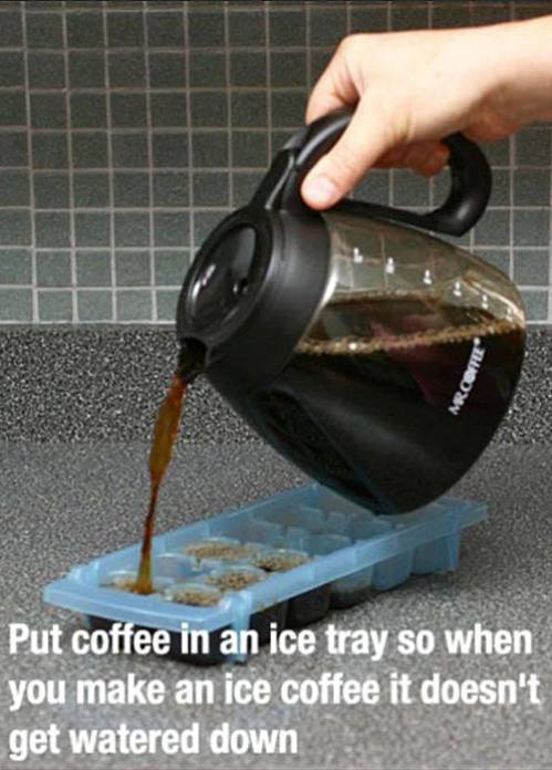 Coffee ice cubes