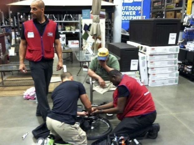 Lowe's employees fixed war veteran's wheelchair