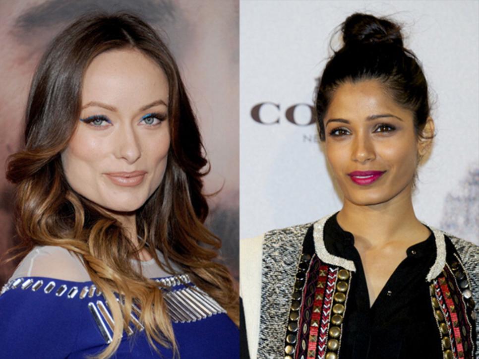 Olivia Wilde and Frieda Pinto