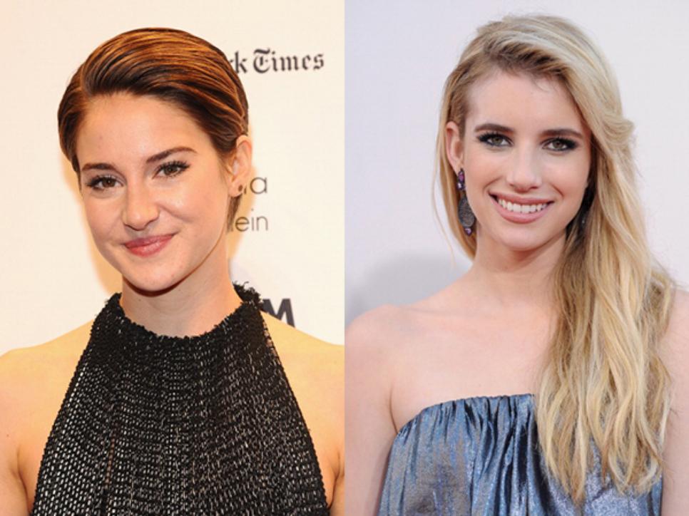 Shailene Woodley and Emma Roberts