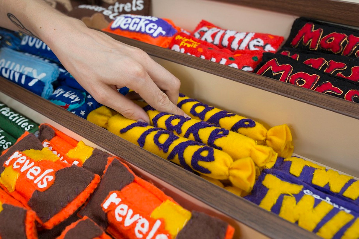 Candy Bars Made Of Felt