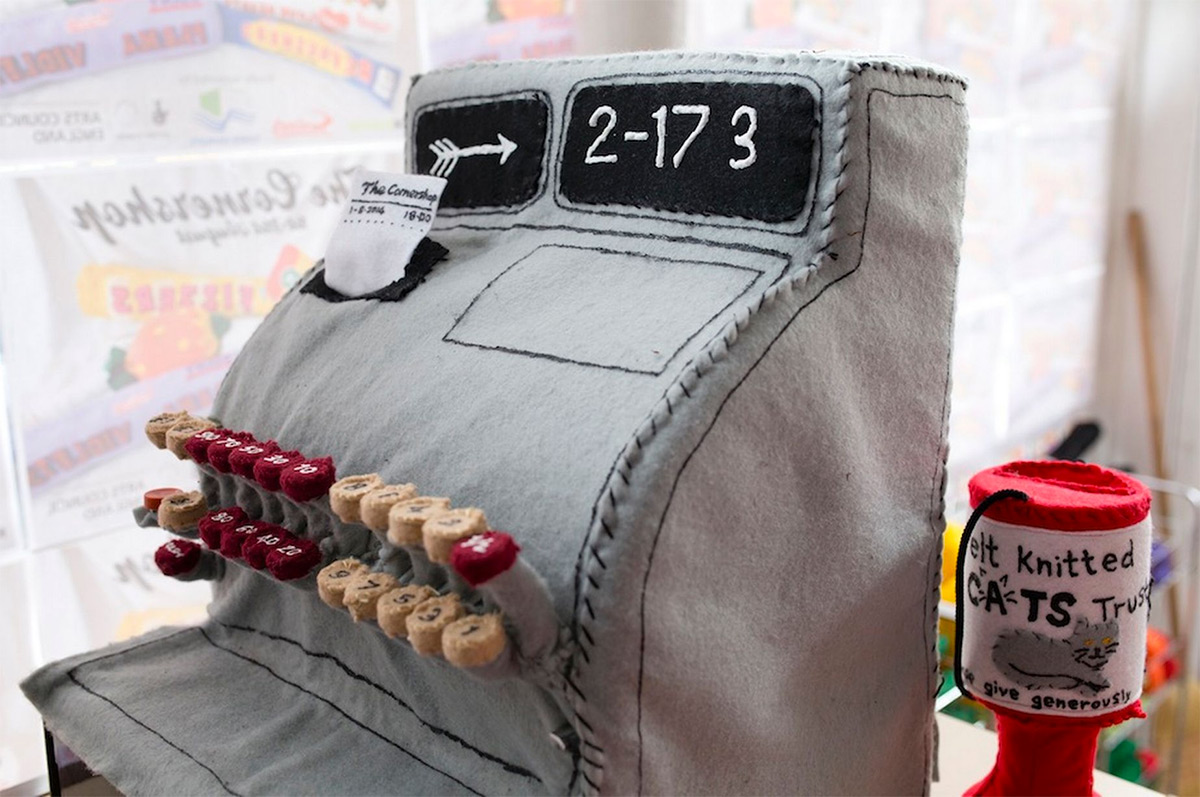 Cash Register Made Of Felt