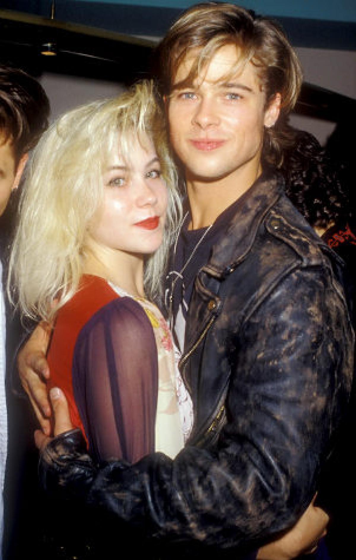 Christina Applegate and Brad Pitt