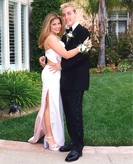 Danielle Fishel and Lance Bass