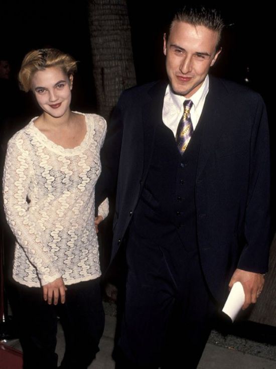 Drew Barrymore and David Arquette
