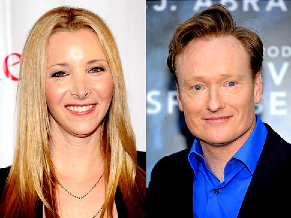 Lisa Kudrow and Conan O'Brien