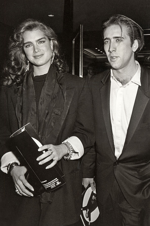 Nicolas Cage and Brooke Shields