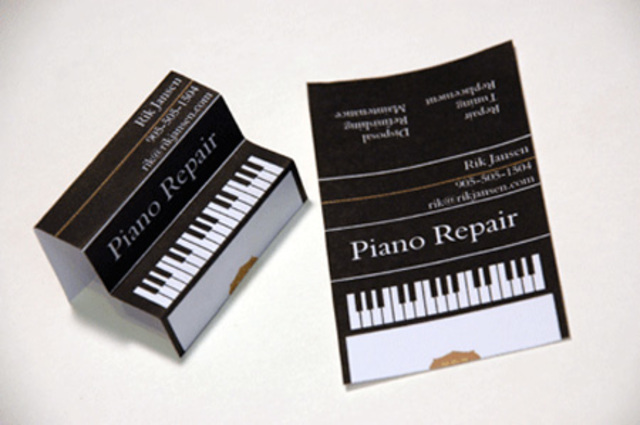 Piano Repair Business Card