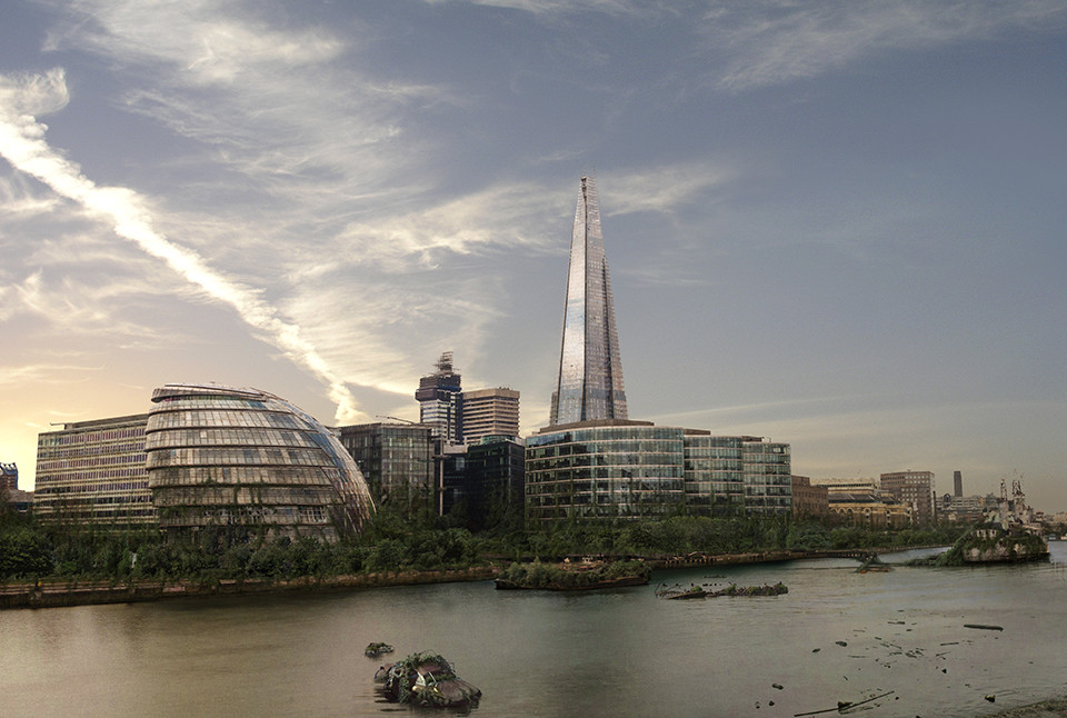 Post-Apocalyptic The Shard And The London City Hall, United Kingdom