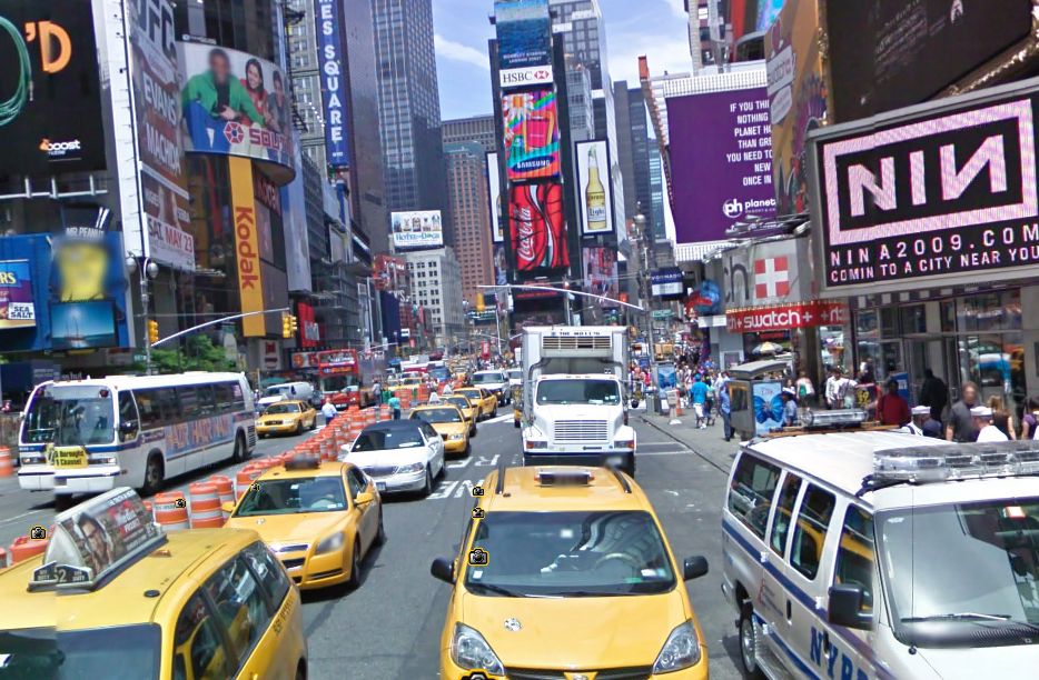 Times Square Google Street View