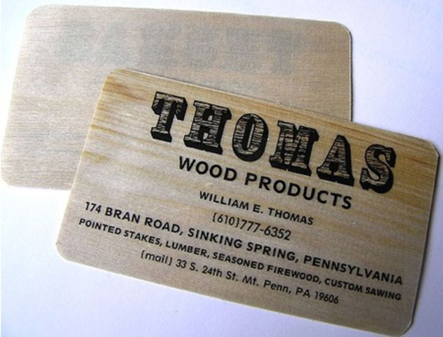 Wooden Business Cards