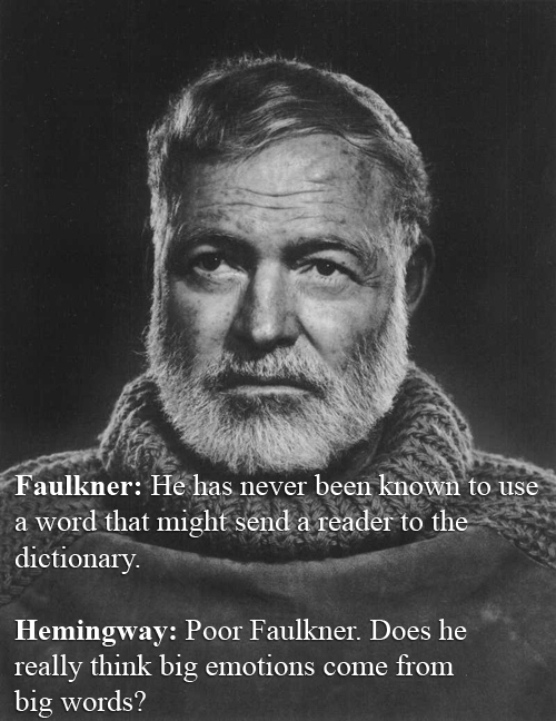 Earnest Hemingway vs William Faulkner