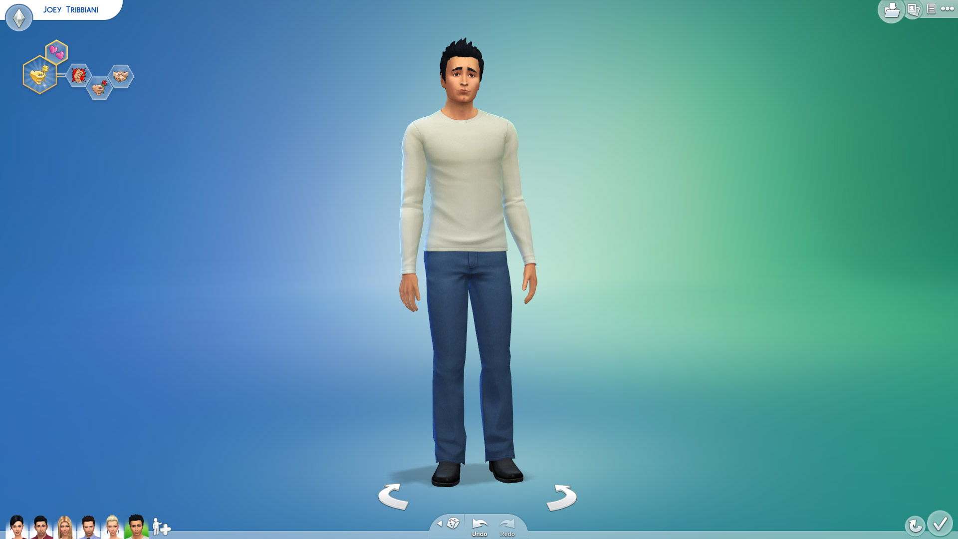 Joey Tribbiani In Sims
