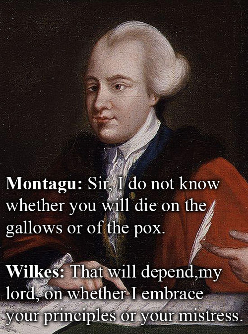 John Wilkes vs John Montagu