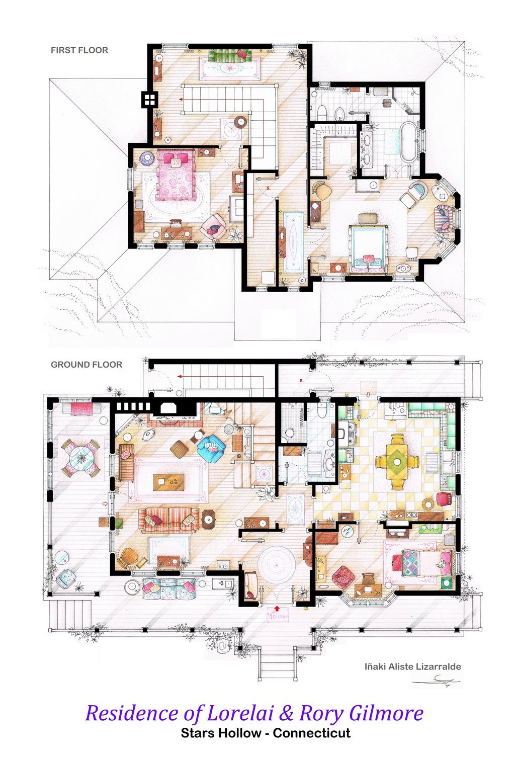 Gilmore Girls Apartment Floor Plan