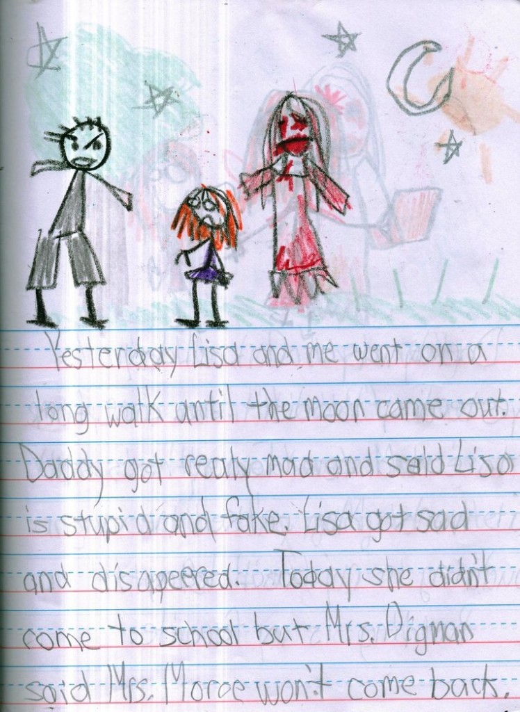 11 Pictures Drawn By A Girl Who Had An Imaginary Friend. The Last One Sent  Chills Down My Spine. | Viralscape