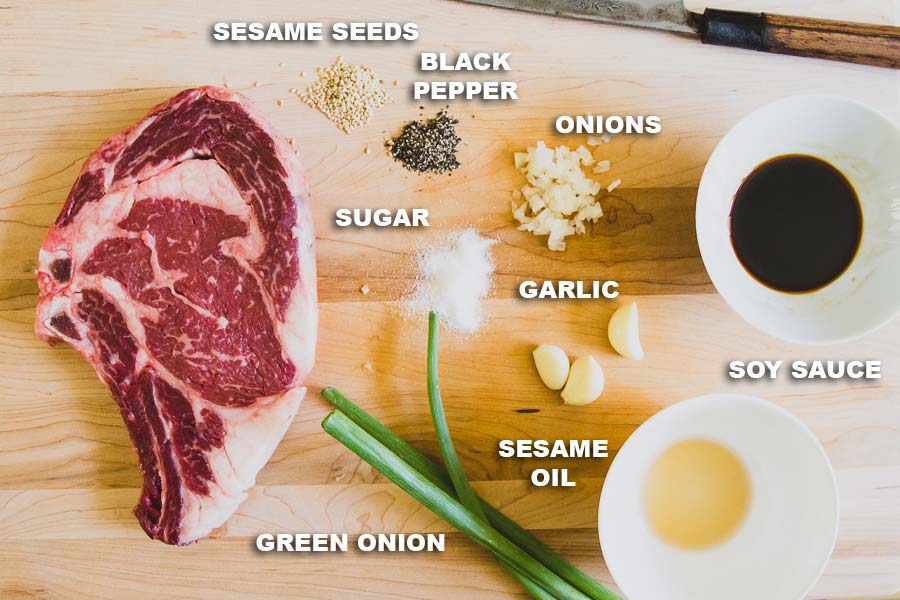 Kalbi Steak Ingredients