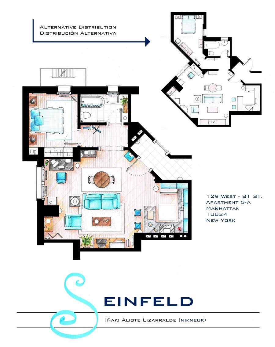 Seinfeld Apartment Floor Plan