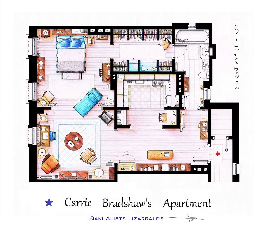 Sex And The City Apartment Floor Plan